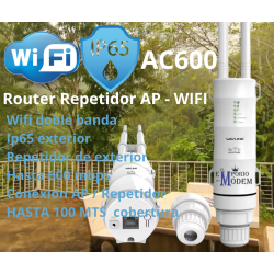 Router Repetidor Wifi AP AC600 de Exterior IP65