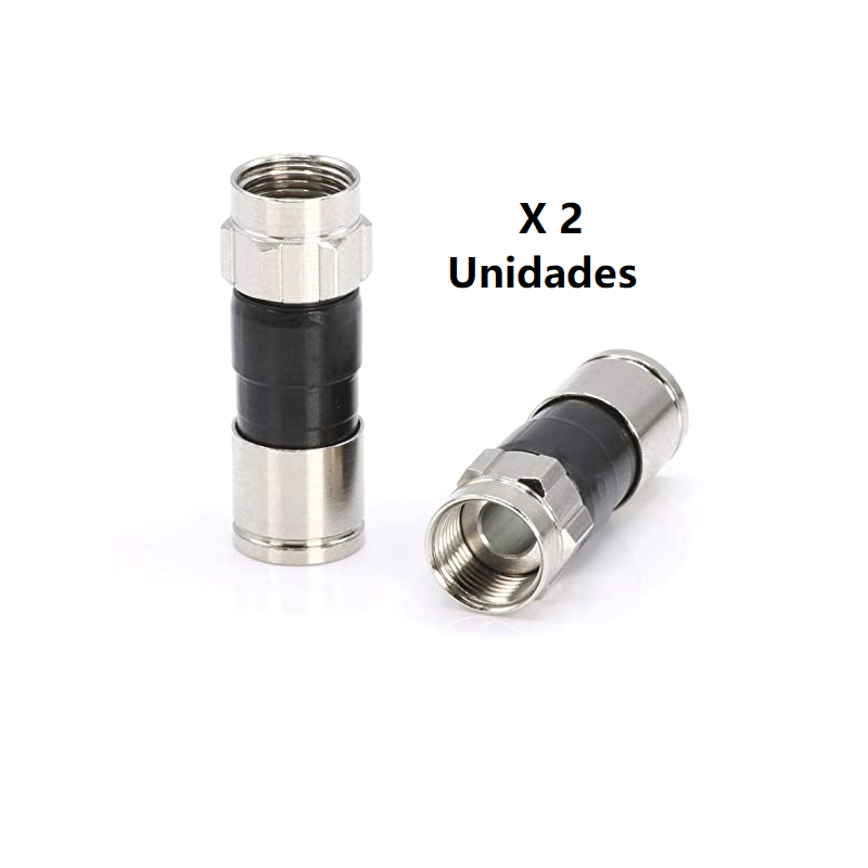 Conector RG6 x 2 unidades